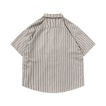 Striped shirt with vintage tie