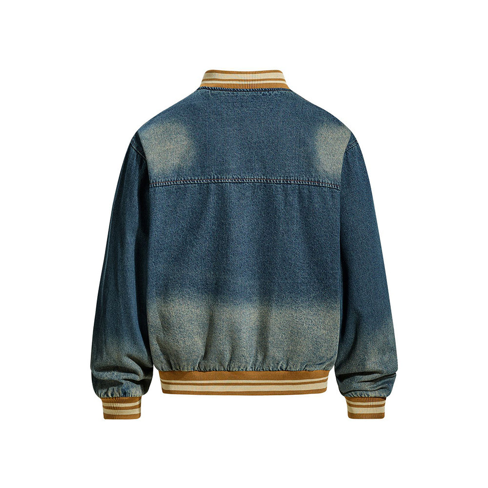 빈티지 워싱 데님 재킷