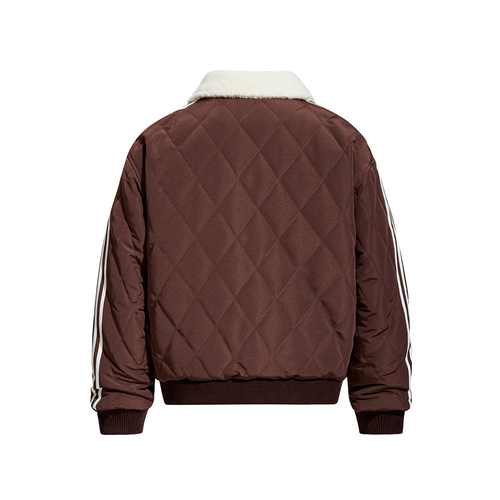 레트로 레터 자수 코튼 패딩 재킷