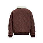 레트로 레터 자수 코튼 패딩 재킷