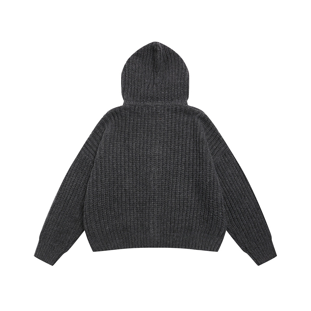 Vintage Hooded Cardigan Sweater