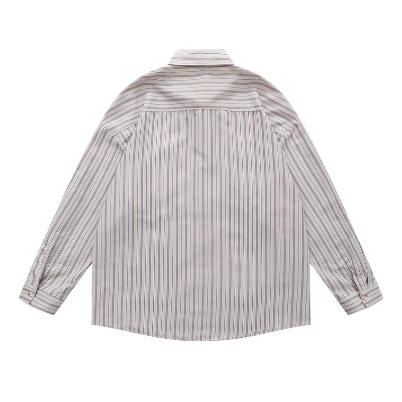 復古簡約條紋襯衫