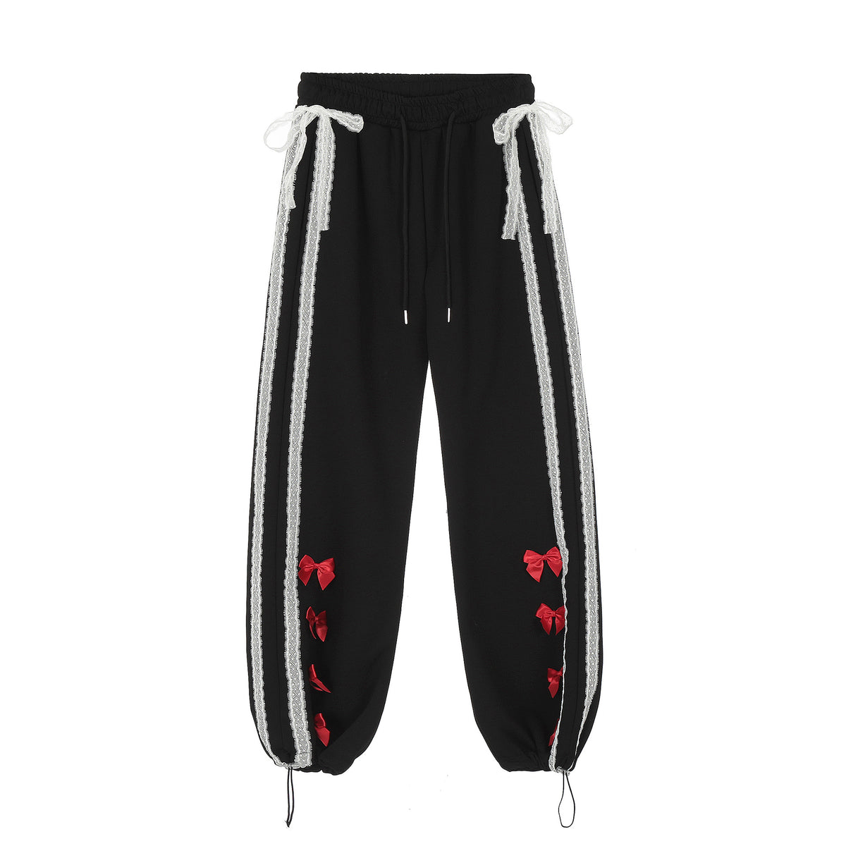Cute embroidered casual trousers