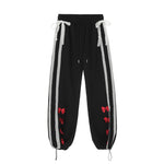 Cute embroidered casual trousers