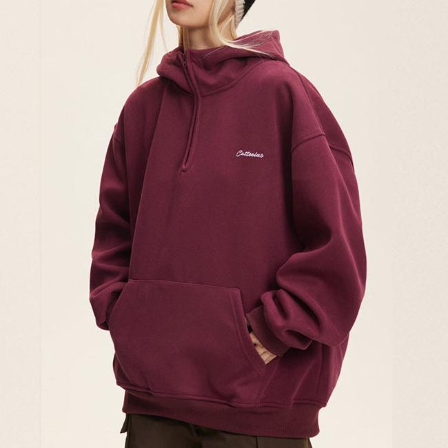 復古立領連帽外套