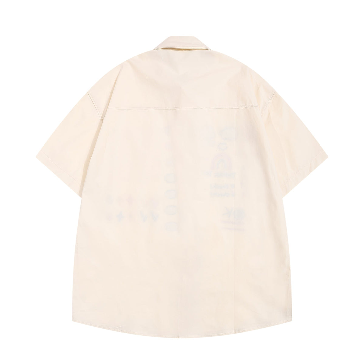 Retro fun cartoon embroidered shirt