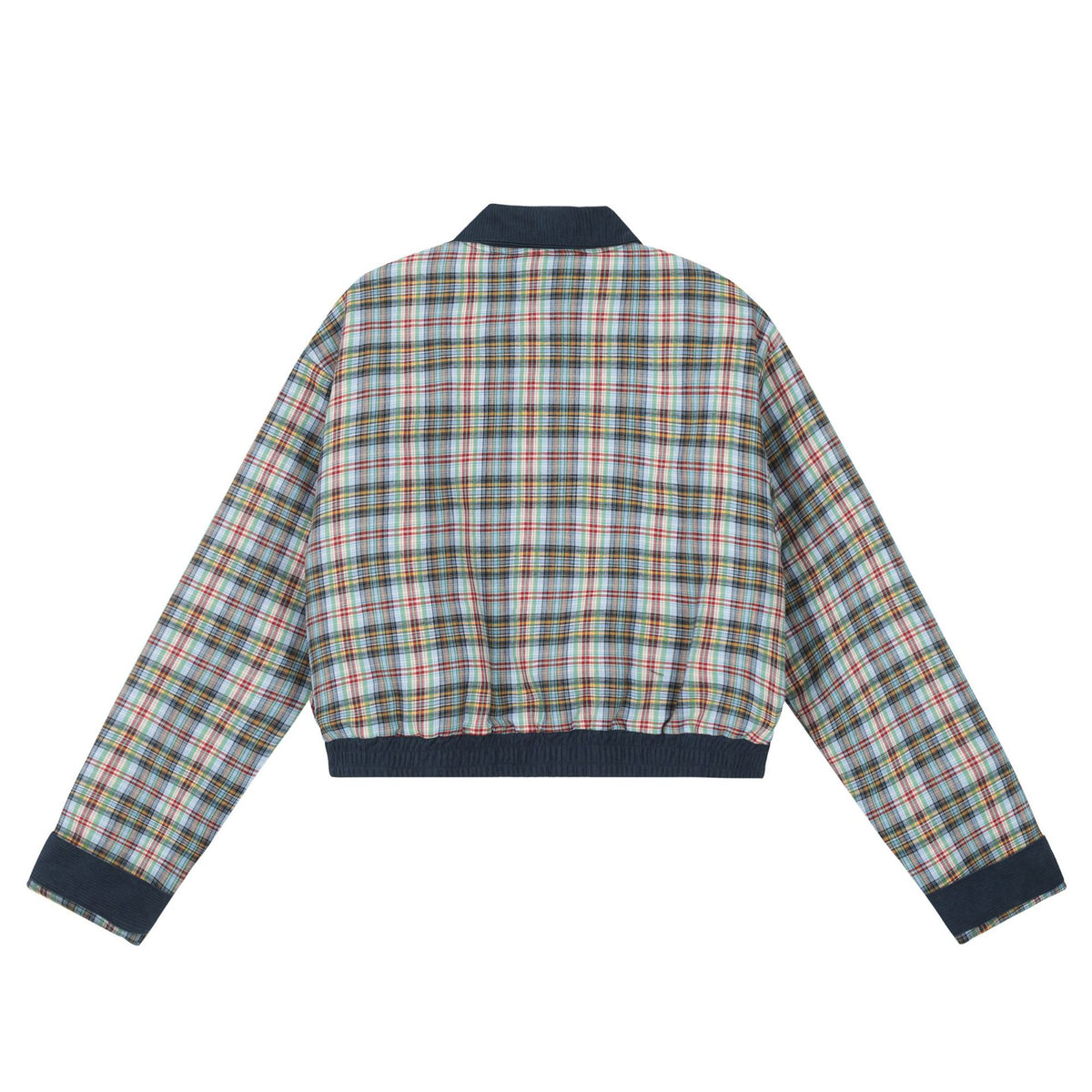 Retro embroidered short cotton jacket