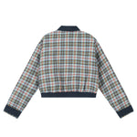 Retro embroidered short cotton jacket