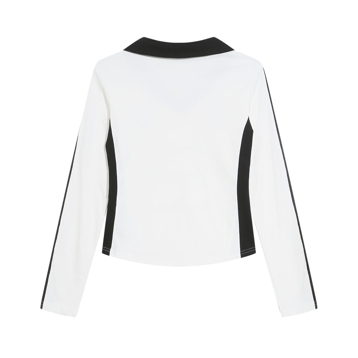 復古拼色印花長袖