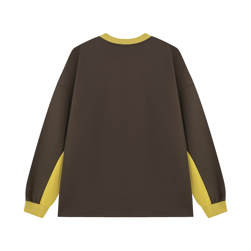 Racing element patchwork sweatshirt