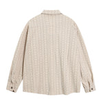 復古燈芯絨刺綉襯衫