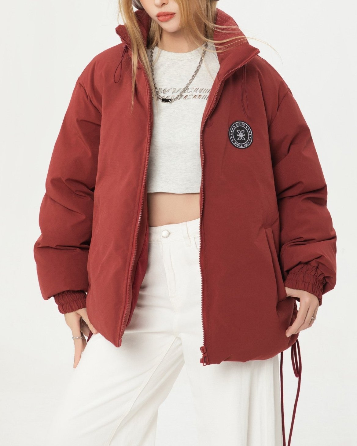 Retro simple versatile cotton jacket