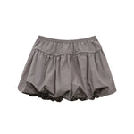 Sporty drawstring bud skirt