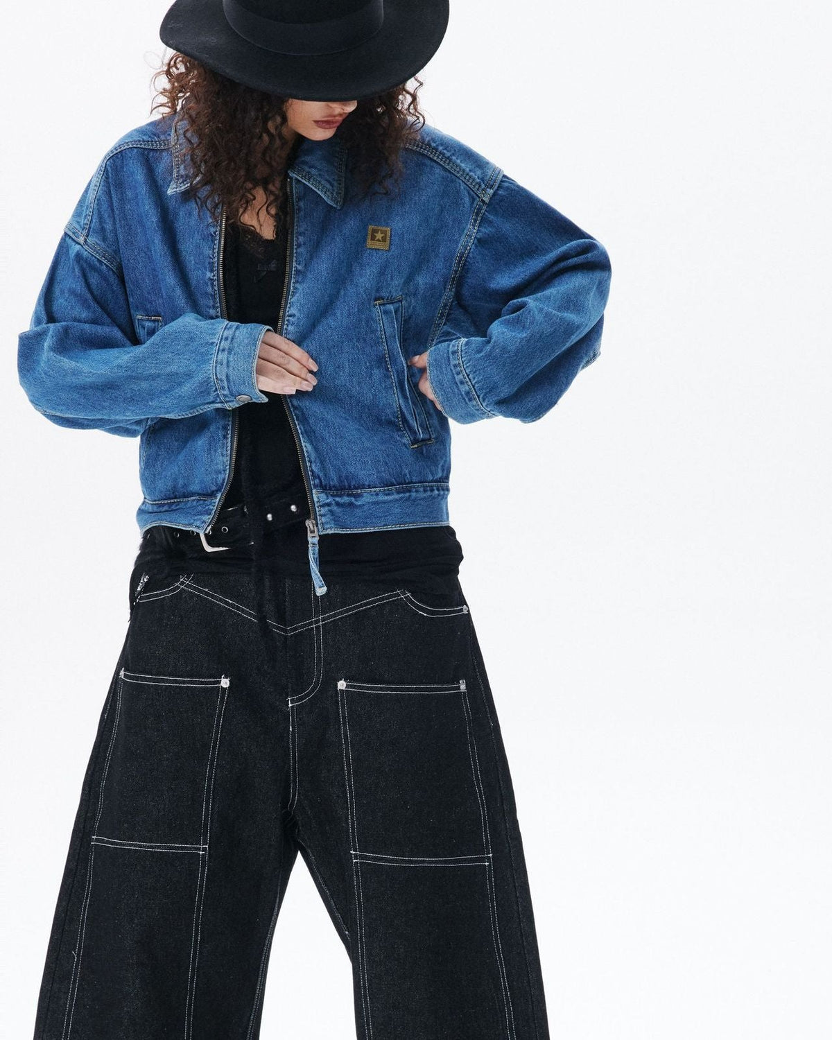 빈티지 쇼트 데님 재킷