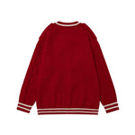 可愛圍巾套頭毛衣