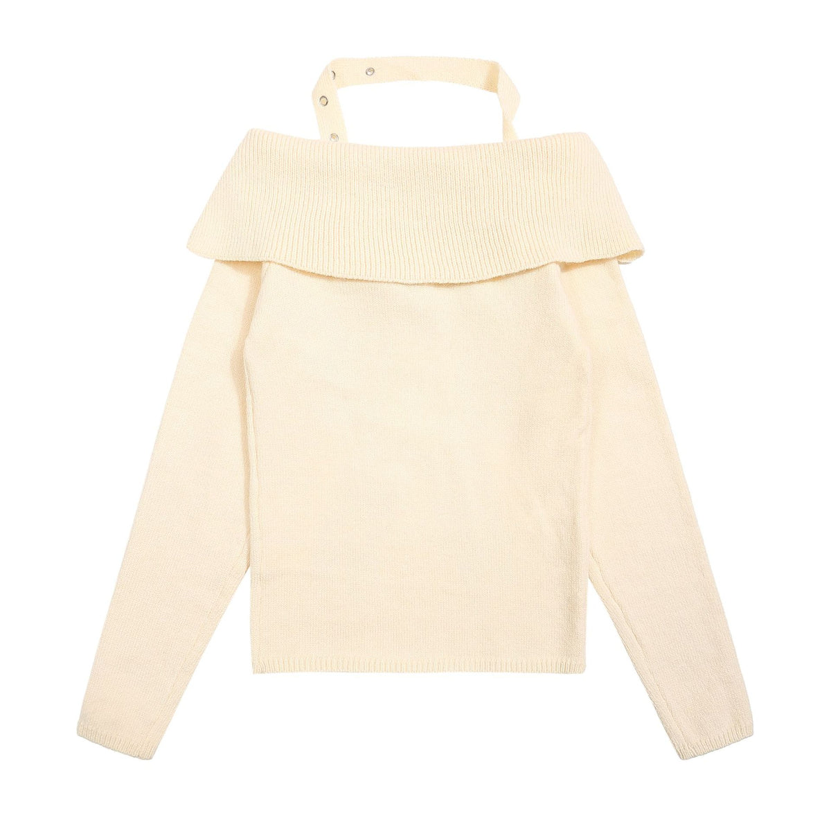 Retro bow crew neck sweater (women's style)