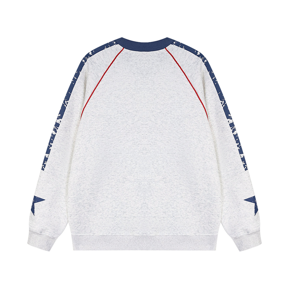 復古撞色圓領衛衣