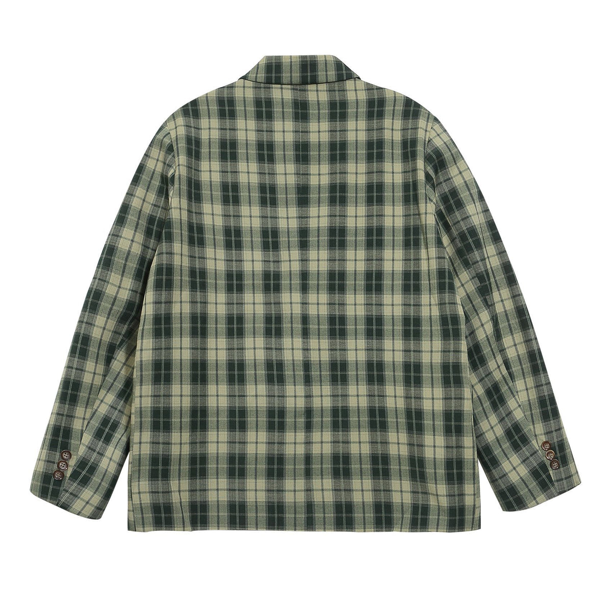 retro plaid couple coat