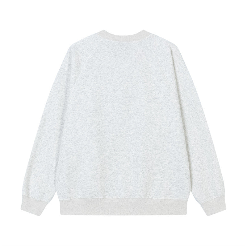 復古拼接撞色圓領衛衣