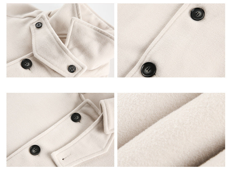 休閑寬鬆風衣外套