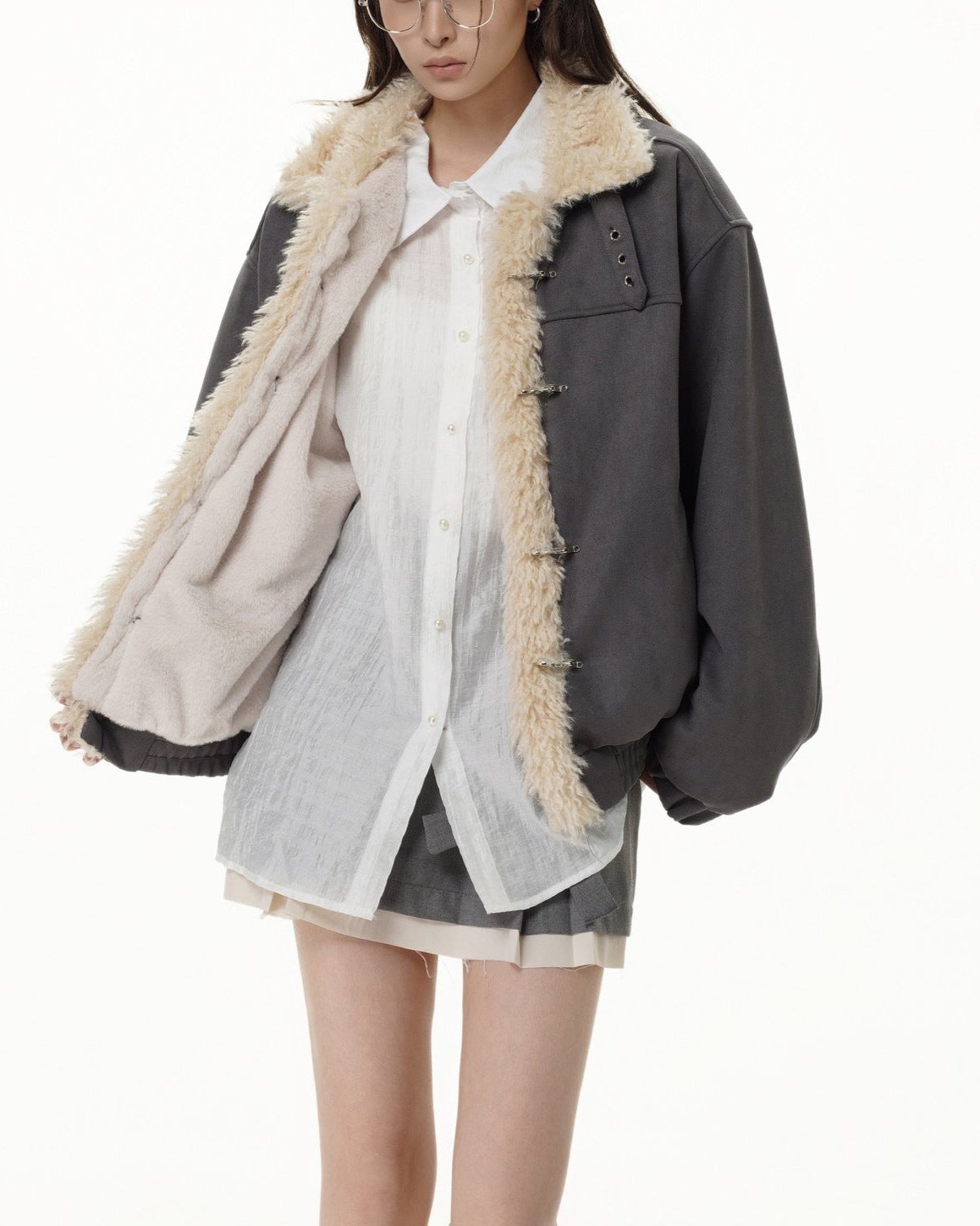 Retro patchwork cotton jacket