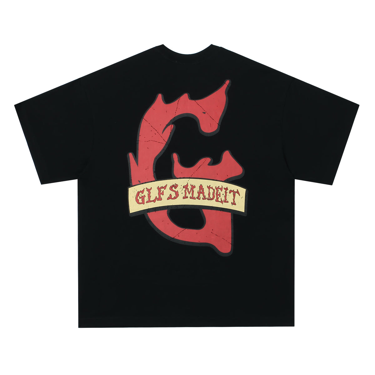 American retro cross print short sleeves