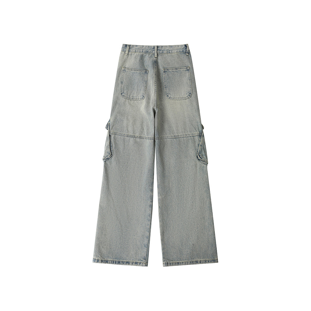 Vintage denim overalls