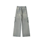 Vintage denim overalls