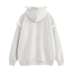 可愛刺綉蕾絲連帽衛衣