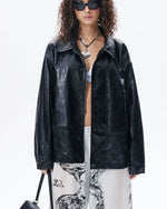 vintage leather jacket