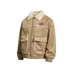 Retro letter embroidered jacket