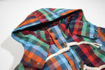 Contrast color plaid jacket