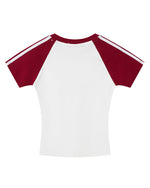 Retro print short sleeves