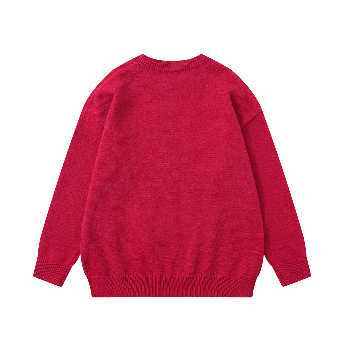 可愛蛇年紅色毛衣