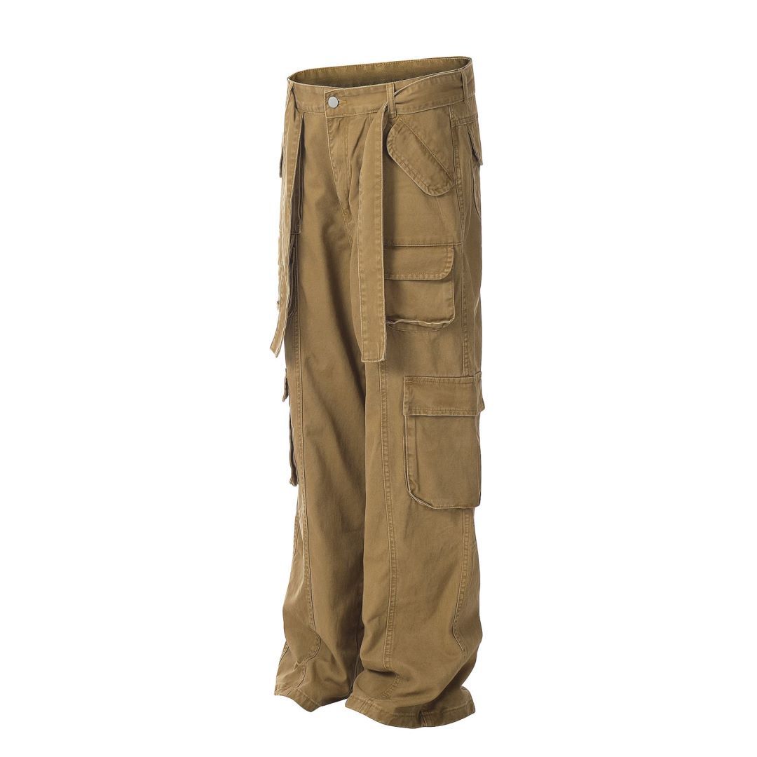 Retro simple heavy duty overalls