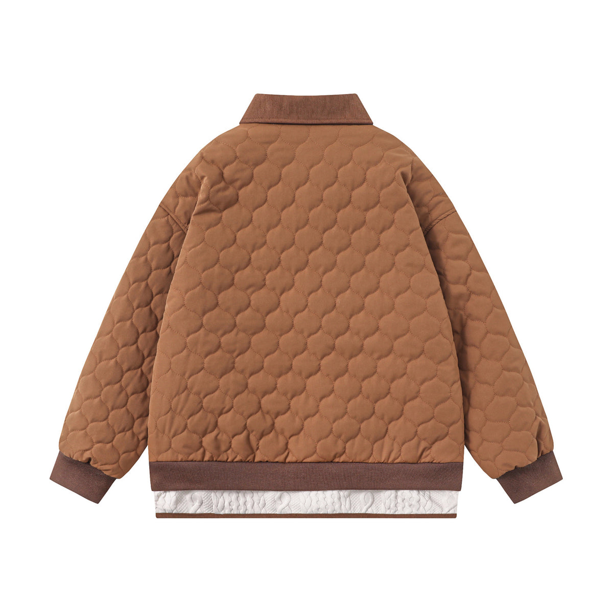 레트로 콘트라스트 컬러 패치워크 코튼 재킷