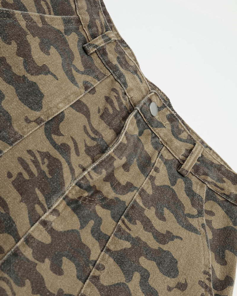 Retro simple casual shorts