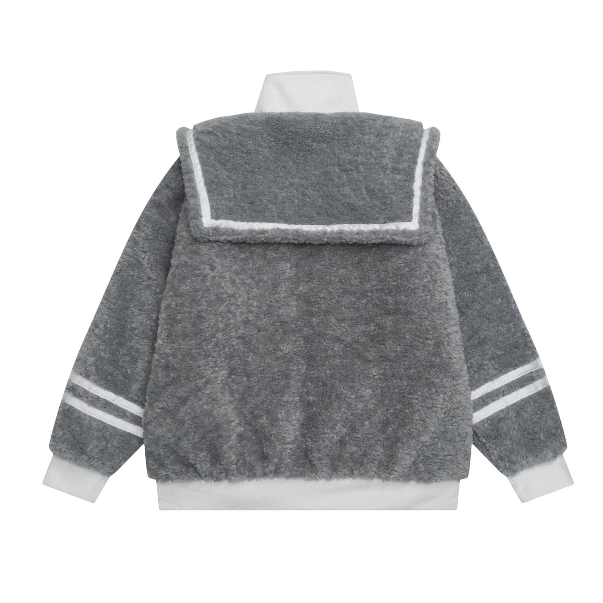 Retro fur patchwork cotton jacket