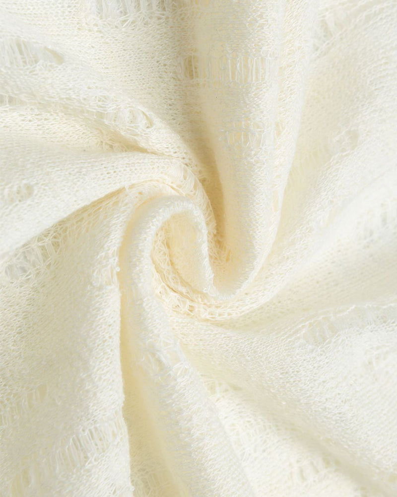 paneled plaid knitted sweater