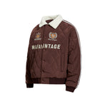 레트로 레터 자수 코튼 패딩 재킷