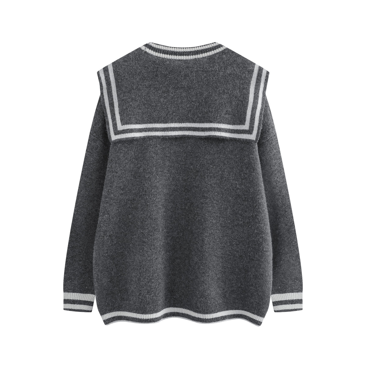復古拼色針織毛衣