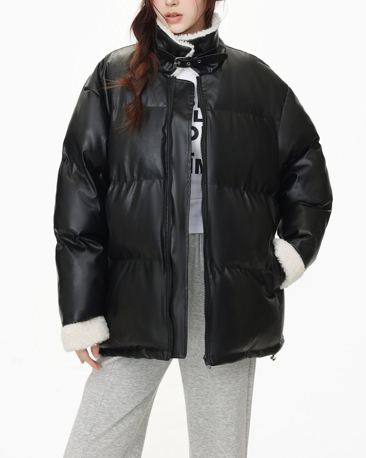 Retro simple versatile cotton jacket