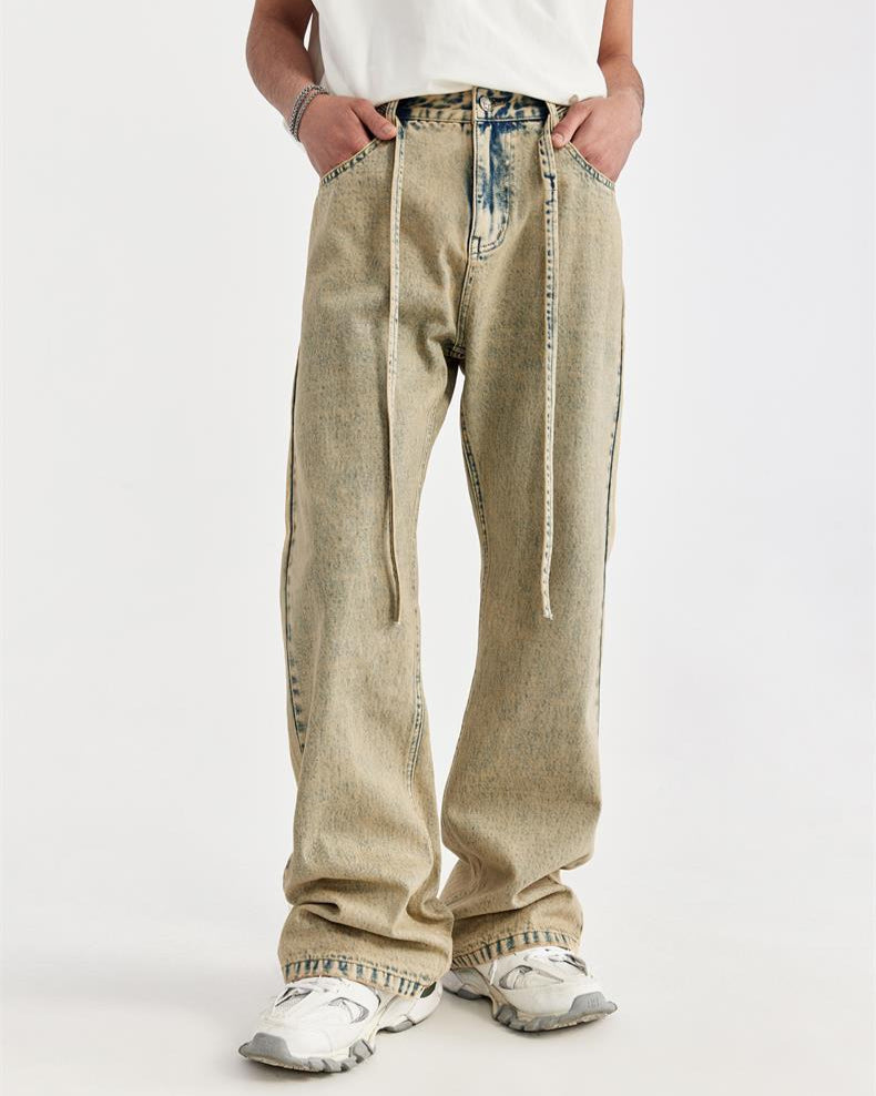 復古做舊牛仔褲