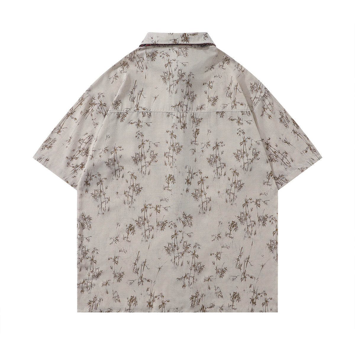 빈티지 플로럴 타이 반팔 셔츠