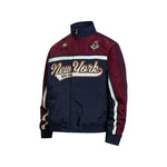 Embroidered stand-up collar coat