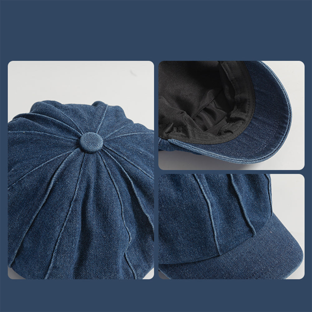 復古牛仔八角帽