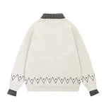 Retro fake two piece sweatshirt