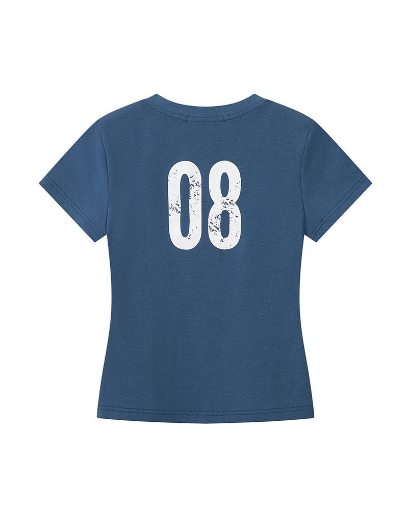 V-neck athletic t-shirt