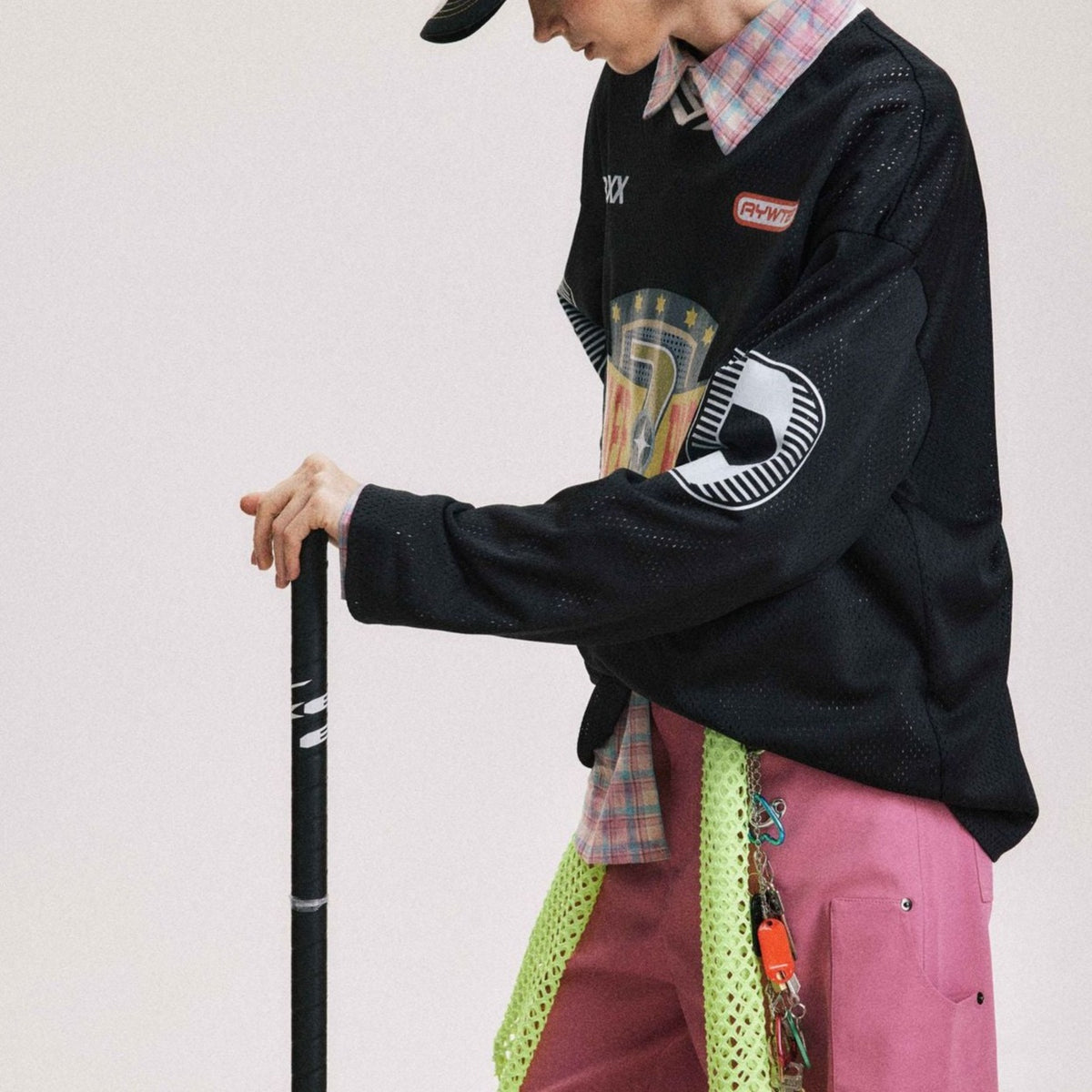 retro printed long sleeve sweatshirt