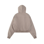 Retro thickened hooded cotton jacket